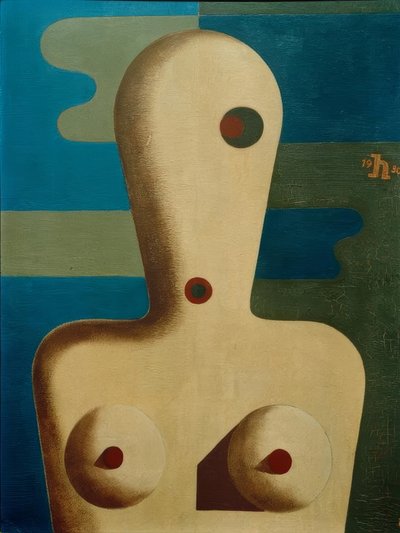 Mezzo nudo femminile da Heinrich Hoerle